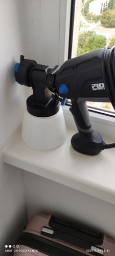 Customer photo review of Spray Gun , DKSG55K1/20VDKCX01 High Power Electric Paint Sprayer,3 Nozzle & 800 ml Large capacity,HVLP, Easy Spraying by DEKO