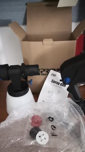 Customer photo review of Spray Gun , DKSG55K1/20VDKCX01 High Power Electric Paint Sprayer,3 Nozzle & 800 ml Large capacity,HVLP, Easy Spraying by DEKO