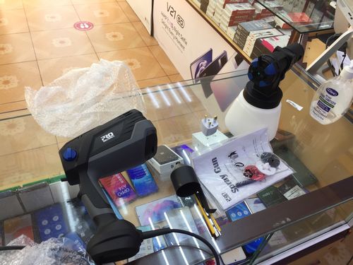 Customer photo review of Spray Gun , DKSG55K1/20VDKCX01 High Power Electric Paint Sprayer,3 Nozzle & 800 ml Large capacity,HVLP, Easy Spraying by DEKO