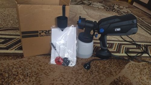 Customer photo review of Spray Gun , DKSG55K1/20VDKCX01 High Power Electric Paint Sprayer,3 Nozzle & 800 ml Large capacity,HVLP, Easy Spraying by DEKO