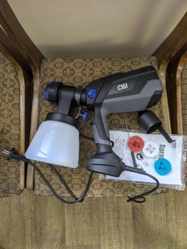 Customer photo review of Spray Gun , DKSG55K1/20VDKCX01 High Power Electric Paint Sprayer,3 Nozzle & 800 ml Large capacity,HVLP, Easy Spraying by DEKO