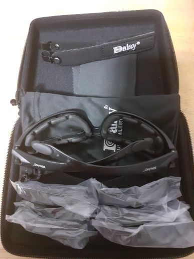 Customer photo review of Durable Polarized Riding Goggles - 4 Lens Kit