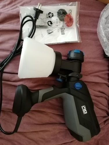 Customer photo review of Spray Gun , DKSG55K1/20VDKCX01 High Power Electric Paint Sprayer,3 Nozzle & 800 ml Large capacity,HVLP, Easy Spraying by DEKO