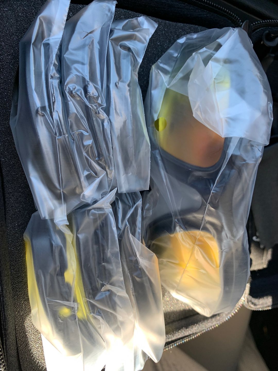 Customer photo review of Durable Polarized Riding Goggles - 4 Lens Kit