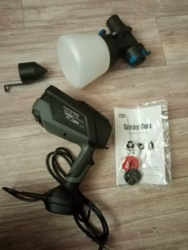 Customer photo review of Spray Gun , DKSG55K1/20VDKCX01 High Power Electric Paint Sprayer,3 Nozzle & 800 ml Large capacity,HVLP, Easy Spraying by DEKO