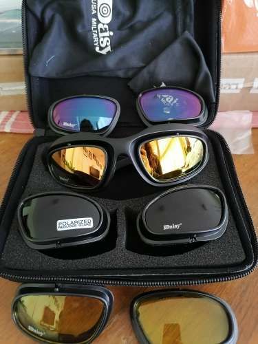 Customer photo review of Durable Polarized Riding Goggles - 4 Lens Kit