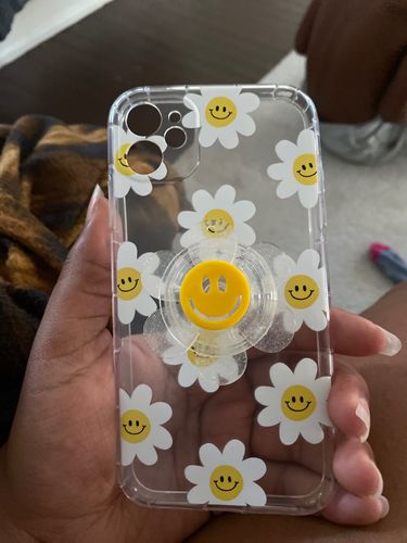 Customer photo review of Cute 3D Sun Flower Transparent iPhone Case