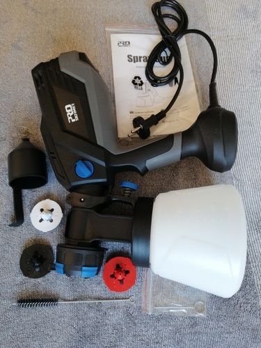 Customer photo review of Spray Gun , DKSG55K1/20VDKCX01 High Power Electric Paint Sprayer,3 Nozzle & 800 ml Large capacity,HVLP, Easy Spraying by DEKO