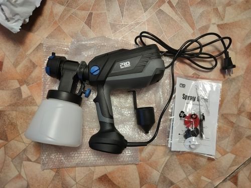 Customer photo review of Spray Gun , DKSG55K1/20VDKCX01 High Power Electric Paint Sprayer,3 Nozzle & 800 ml Large capacity,HVLP, Easy Spraying by DEKO