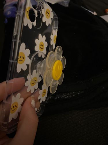 Customer photo review of Cute 3D Sun Flower Transparent iPhone Case