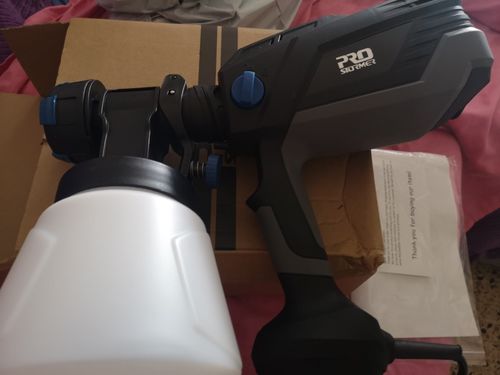Customer photo review of Spray Gun , DKSG55K1/20VDKCX01 High Power Electric Paint Sprayer,3 Nozzle & 800 ml Large capacity,HVLP, Easy Spraying by DEKO