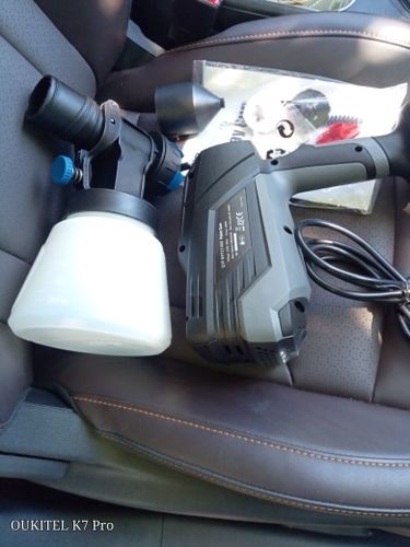 Customer photo review of Spray Gun , DKSG55K1/20VDKCX01 High Power Electric Paint Sprayer,3 Nozzle & 800 ml Large capacity,HVLP, Easy Spraying by DEKO