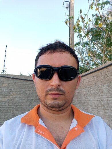 Customer photo review of Durable Polarized Riding Goggles - 4 Lens Kit