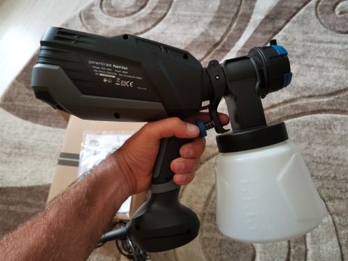 Customer photo review of Spray Gun , DKSG55K1/20VDKCX01 High Power Electric Paint Sprayer,3 Nozzle & 800 ml Large capacity,HVLP, Easy Spraying by DEKO