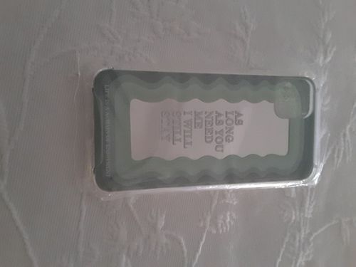 Customer photo review of Green Gradient English Letter Mirror iPhone Case