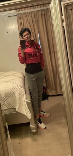 Customer photo review of 78 - No One Crop Hoodie