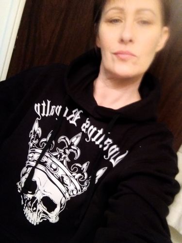 Customer photo review of 139- Loyalty Crop Hoodie