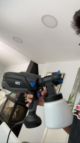 Customer photo review of Spray Gun , DKSG55K1/20VDKCX01 High Power Electric Paint Sprayer,3 Nozzle & 800 ml Large capacity,HVLP, Easy Spraying by DEKO
