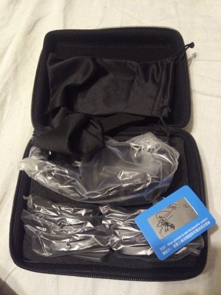 Customer photo review of Durable Polarized Riding Goggles - 4 Lens Kit