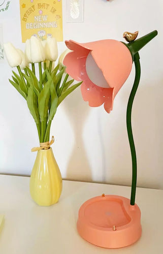 Customer photo review of Forest Flower Fairycore Desk Lamp