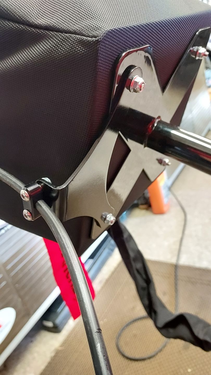 Customer photo review of Motion Raceworks Parachute Cable Holder 14-00007