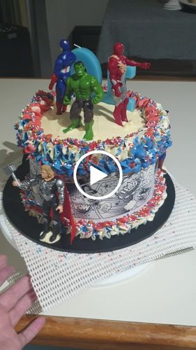 Customer video review of Comic Book Pages - Icing Cake Wrap