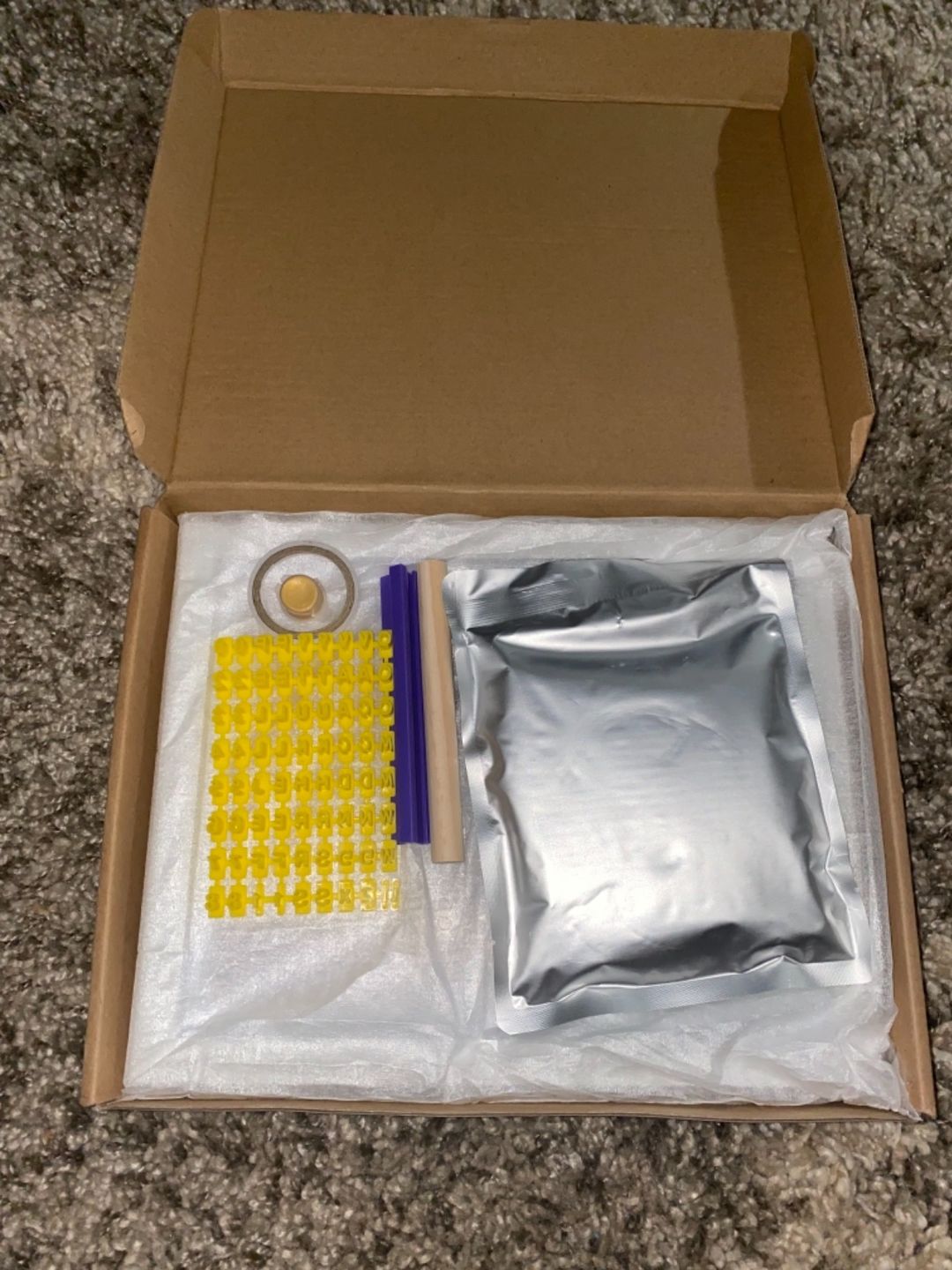 Customer photo review of NOEL Baby Handprint & Footprint Keepsake Frame