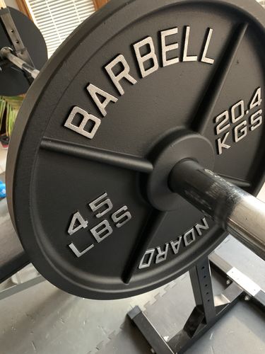 Customer photo review of Cast Iron Weight Plates 2" inner diameter ( PAIRS)