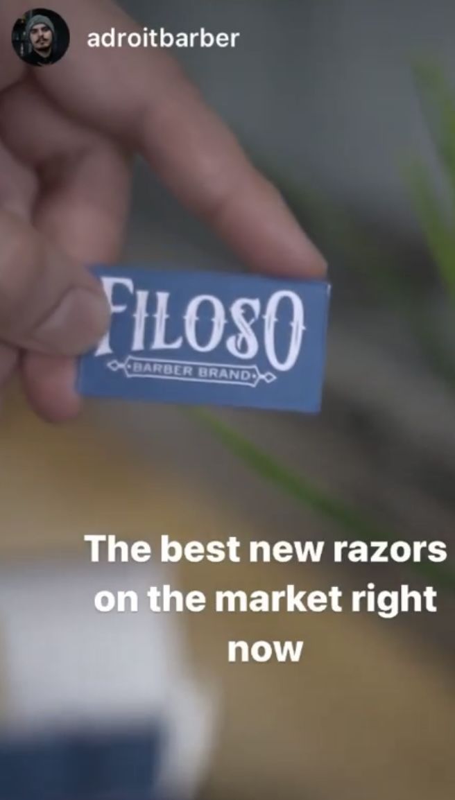 Customer photo review of Filoso Razor Blades
