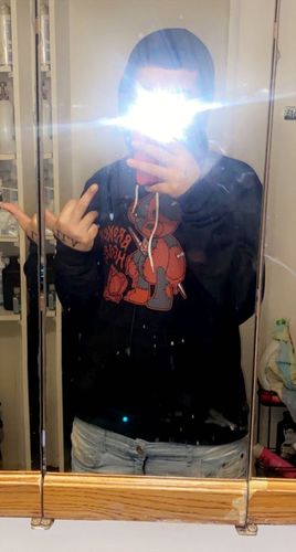 Customer photo review of Broken Heart Unisex Hoodie Match Jordan 13 “Red Flint”
