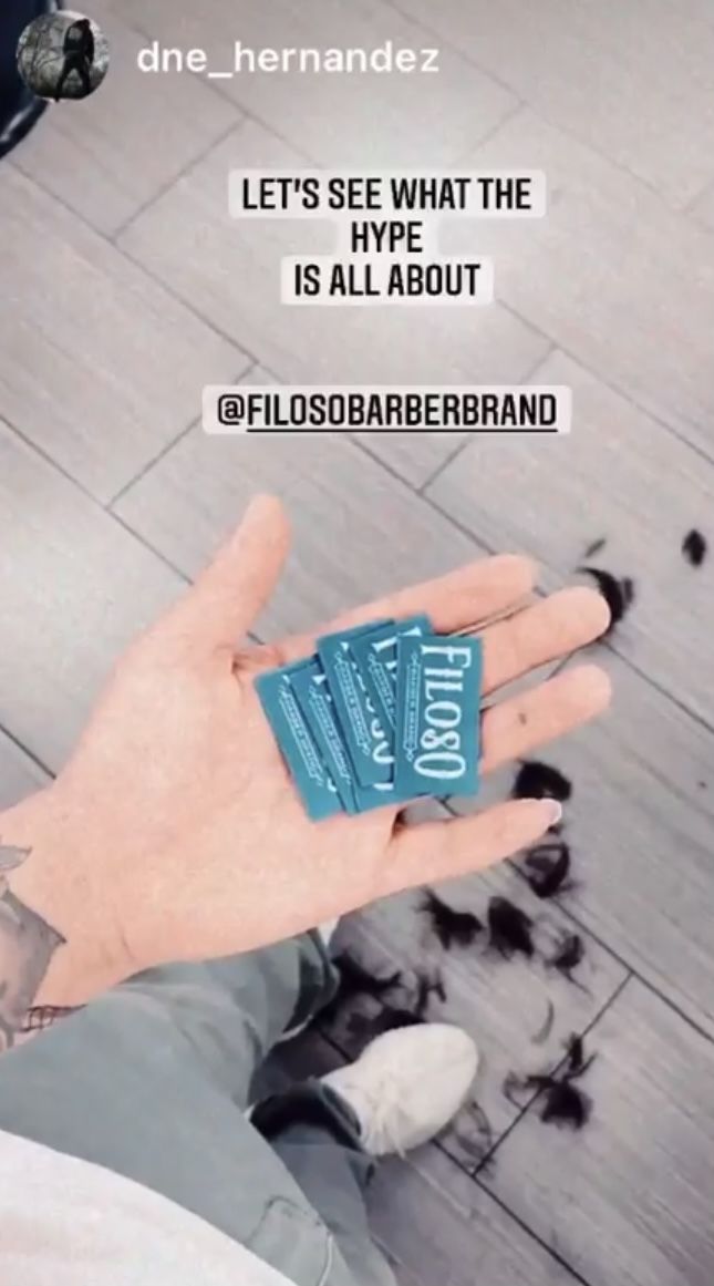 Customer photo review of Filoso Razor Blades