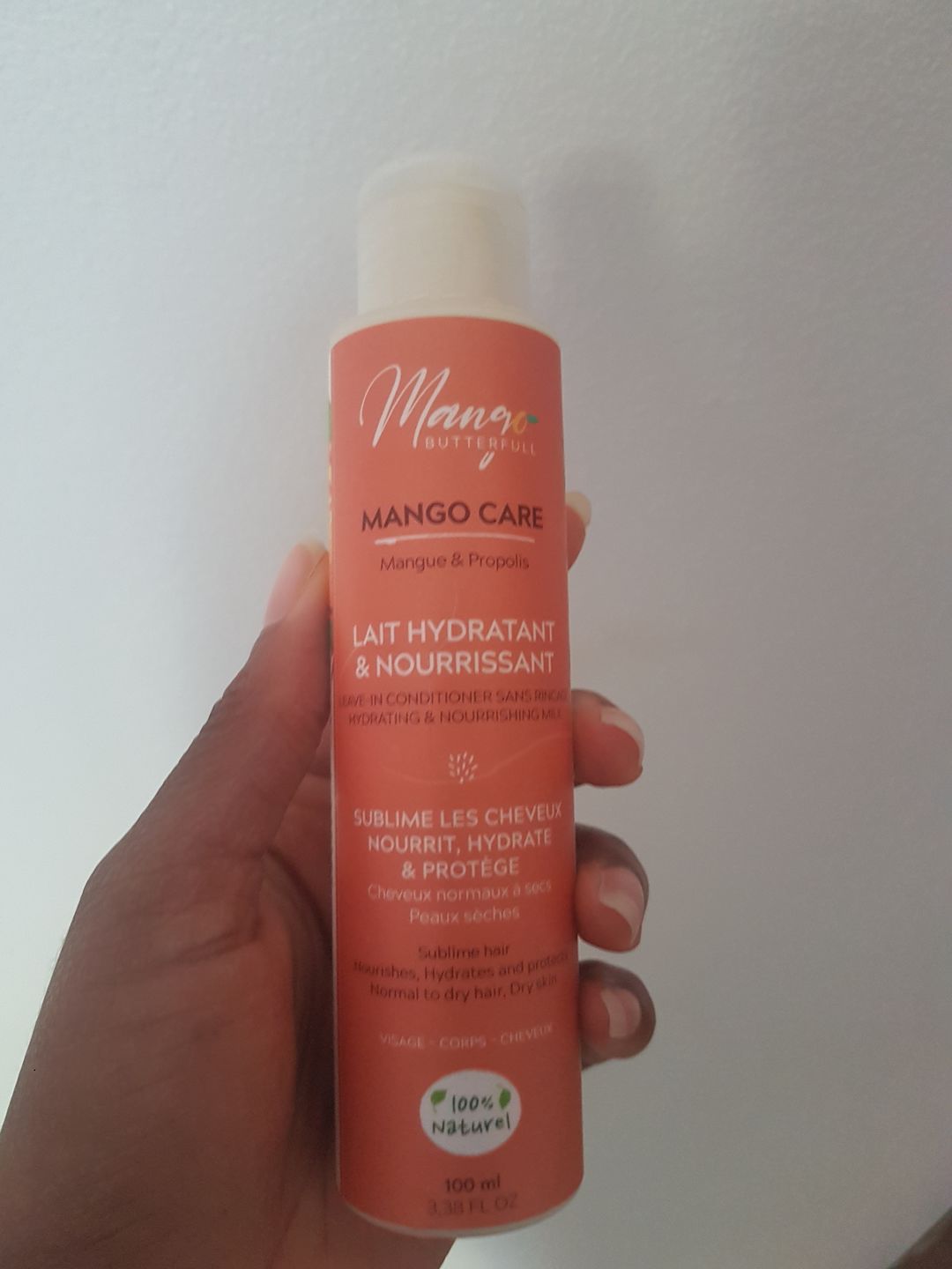 Customer photo review of Lait hydratant et nourrissant - CARE