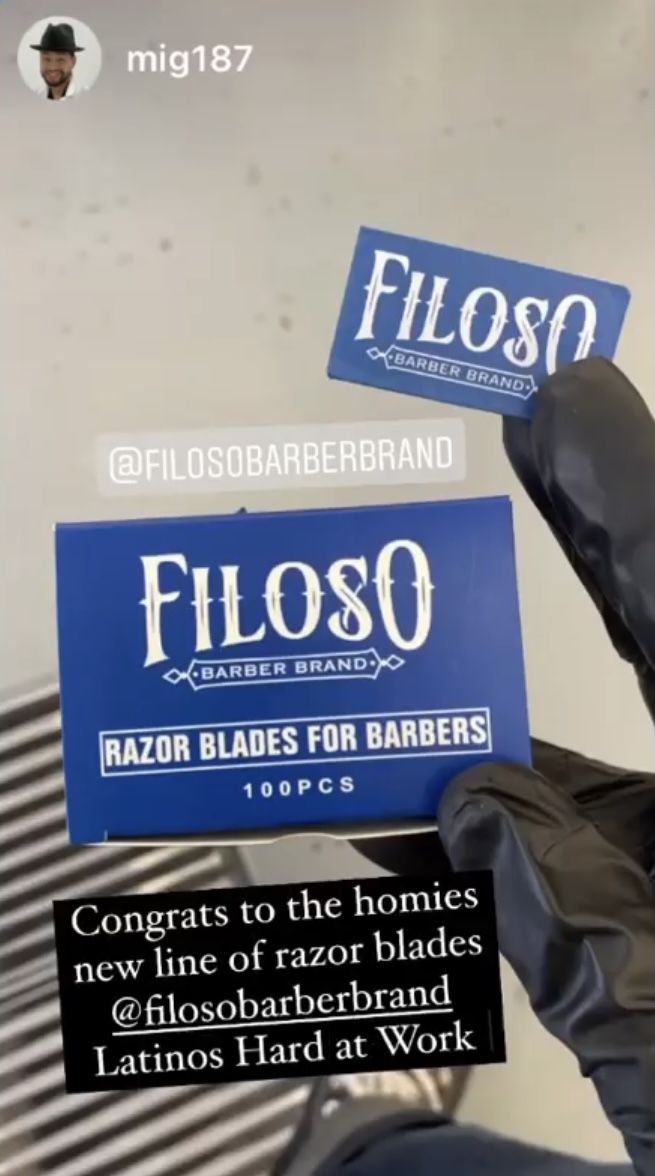 Customer photo review of Filoso Razor Blades