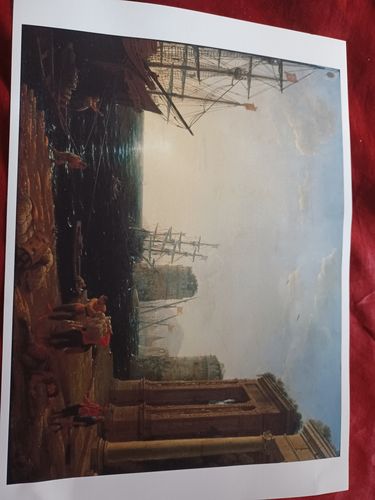 Customer photo review of Harbour Scene at Sunset, vintage artwork by Claude Lorrain, vintage art, A3 (16x12") Poster Print