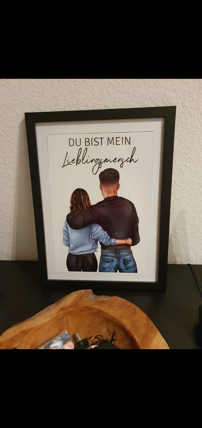 Customer photo review of Pärchen (Mann & Frau) - Personalisiertes Poster