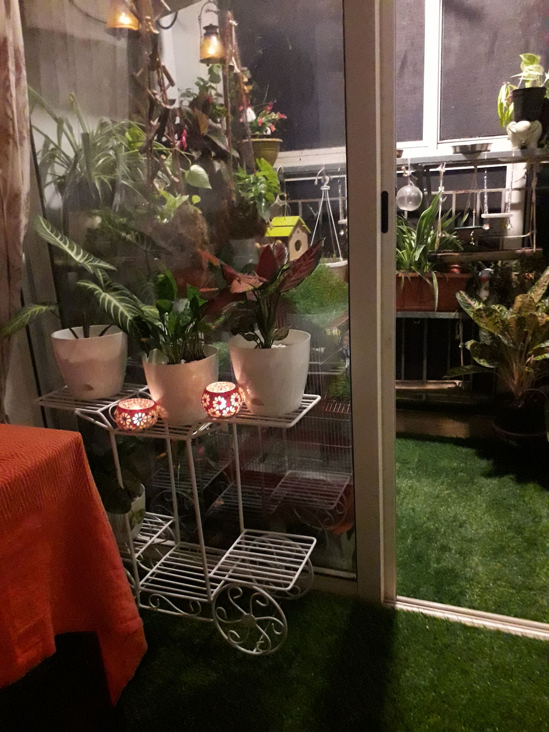 Customer photo review of 6-Tier Cart Planter Stand, Outdoor Flower Rack