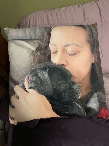 Customer photo review of Create A Custom Object Pillow