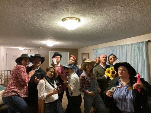 Customer photo review of Wild West Cowboy Murder Mystery Host Your Own Game Kit