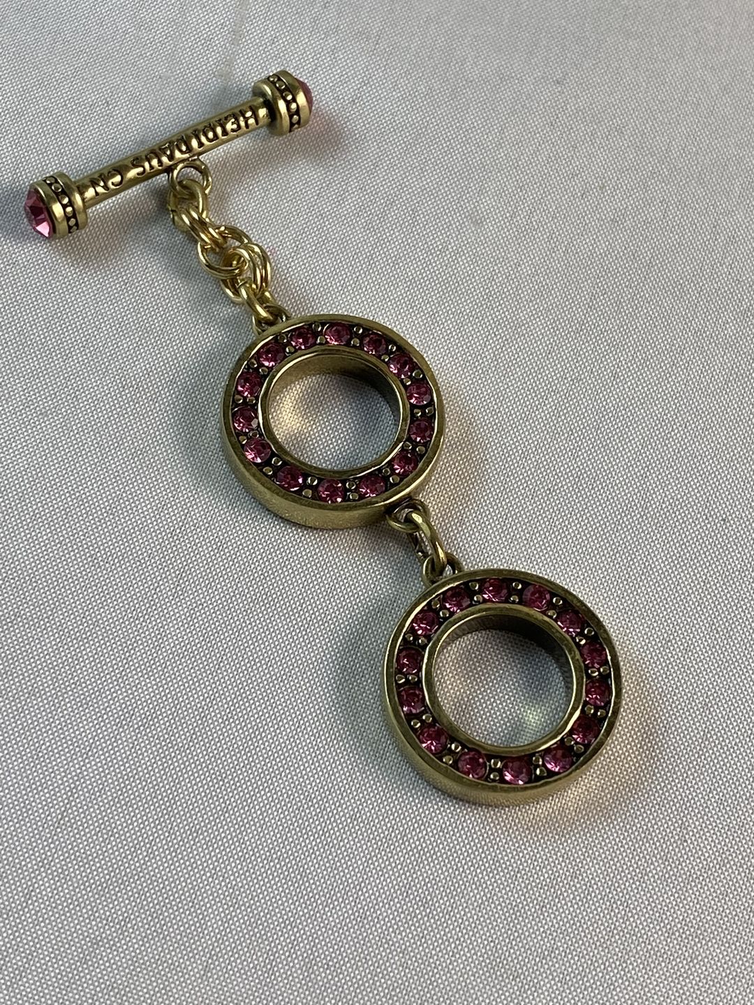 Customer photo review of HEIDI DAUS®"Toggle Extenders" Crystal Toggle Extender