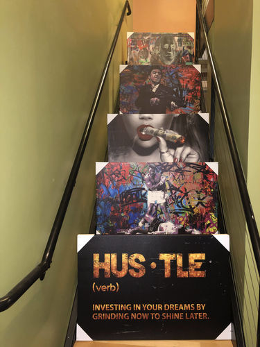Customer photo review of Hustle Wall Art
