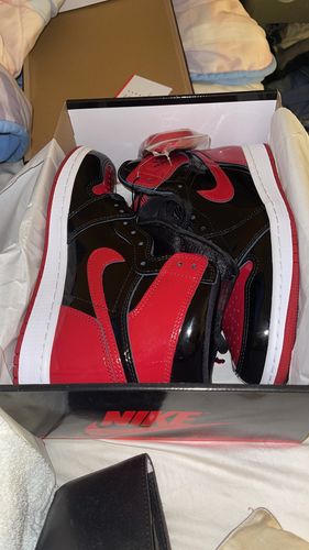 Customer photo review of Jordan 1 Reimagined Bred Early Pairs