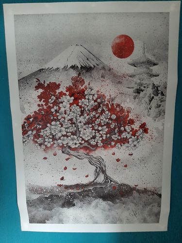Customer photo review of Tableau Japonais Sakura