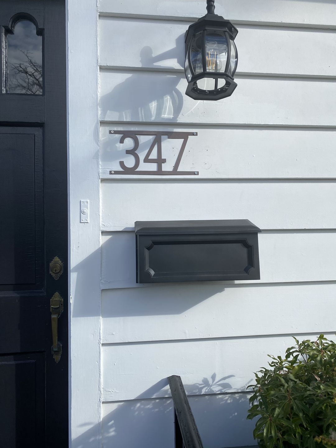 Customer photo review of Simple Address Plaque - 3 Sizes