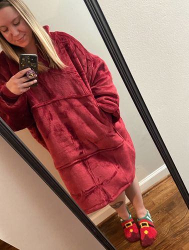 Customer photo review of The Blanket Hoodie ✨