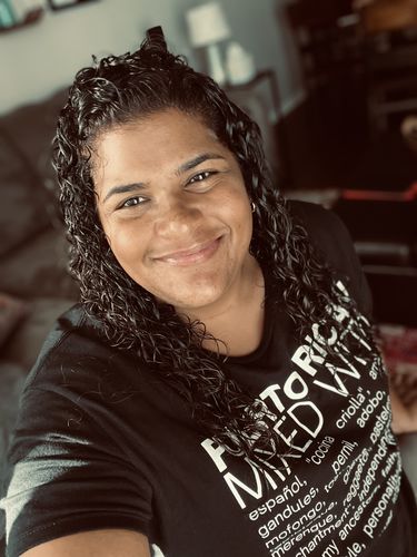 Customer photo review of Puerto Rican Mixed With "Mofongo & Reggaeton" T-Shirt