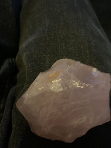 Customer photo review of Raw Rose Quartz