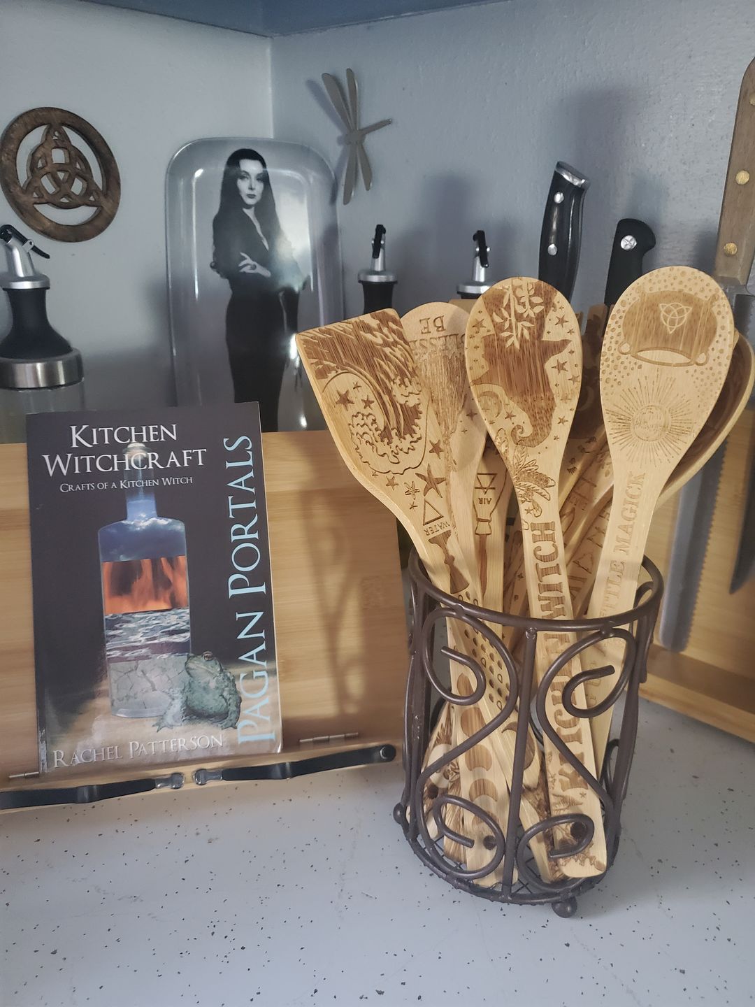 Customer photo review of The 5 Elements Bamboo Large Kitchen Utensils Set