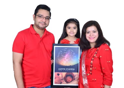 Customer photo review of Baby Star Map -12 x 18 Inch