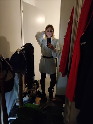 Customer photo review of Abito in lana smanicato + Camicia Oversize Vari colori - FR651