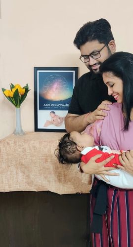 Customer photo review of Baby Star Map -12 x 18 Inch